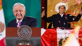 AMLO celebra triunfo de Pedro Castillo como presidente electo del Perú