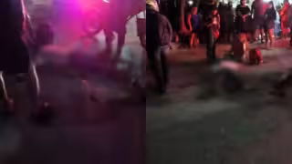 Pareja resultó lesionada tras accidente en motocicleta sobre el Arco Vial de Cancún
