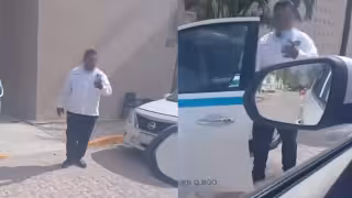 Taxista intimida a conductor de aplicación en Playa del Carmen por subir pasaje: VIDEO