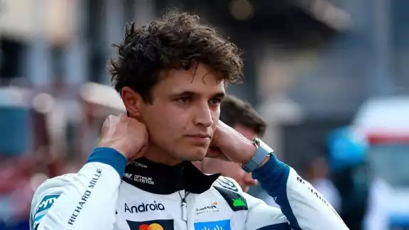 Lando Norris tras la victoria en México Lando Norris tras la victoria en México