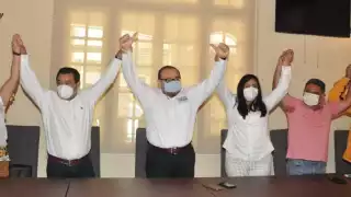 El senador yucateco Jorge Carlos Ramírez Marín destacó que  es la primera vez que un partido distinto al PRI lo apoya en una candidatura