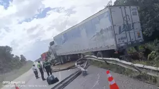 El accidente fue registrado en la carretera 307 cerca de la comunidad de Chumpón