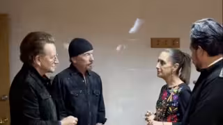 Con U2, Claudia Sheinbaum da bienvenida a delegaciones de la Street Child World Cup