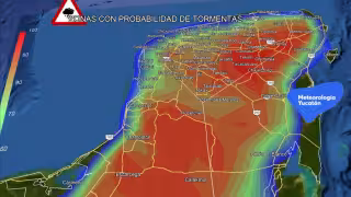 ¡Aguas con la tarde! Corredor de tormentas amenaza a Campeche este lunes
