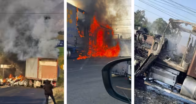 Operativo en Tapalpa desata bloqueos y quema de vehículos en Jalisco