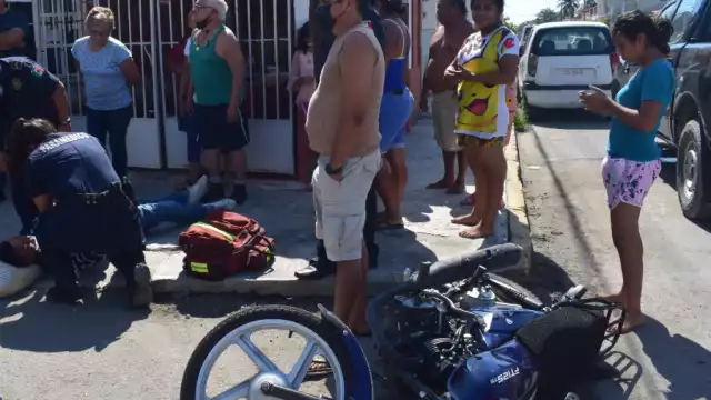 Conductor atropella a practicante de motocross en Progreso