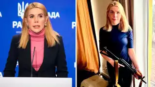 Kira Rudik, la congresista de Ucrania que se prepara para combatir en la guerra