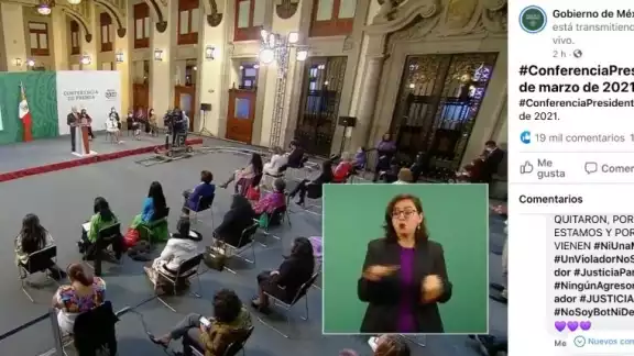 Mujeres protestan de forma virtual en el Día Internacional de la Mujer. Mujeres protestan de forma virtual en el Día Internacional de la Mujer.