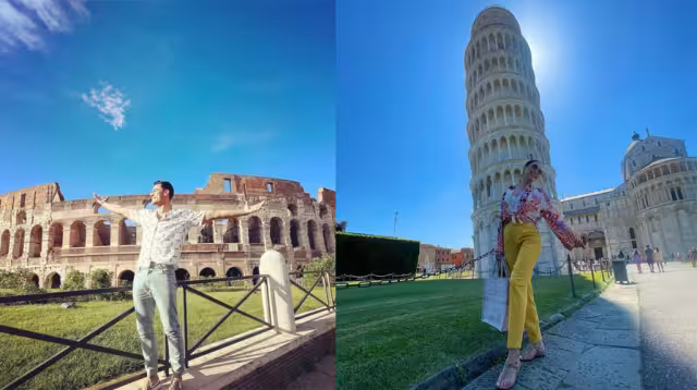 Carlos Rivera y Cynthia Rodríguez, su novia, disfrutan de emblemáticas urbes de Italia y Grecia