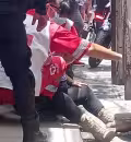 Embarazada resulta lesionada tras caer de un autobús en el Centro de Mérida