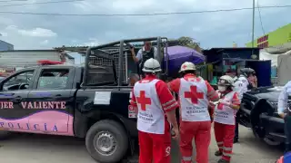 El herido fue atendido por paramédicos por la herida que presentó