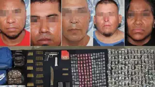 Cinco personas, entre ellas una mujer, fueron detenidos por la policía municipal