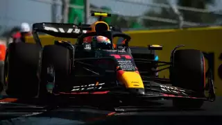 Checo vivió una complicada calificación, bajo un intenso calor en Miam