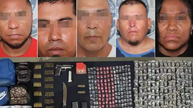 Cinco personas, entre ellas una mujer, fueron detenidos por la policía municipal