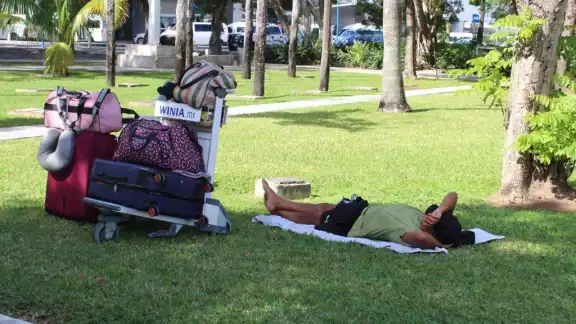 Roberto, uno de los turistas afectados