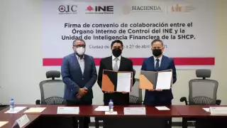 INE y LA UIF firman convenio permitirá combatir actos de corrupción