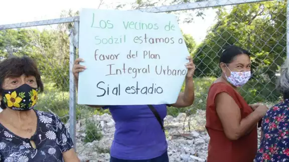 Vecinos dicen sí al Estadio Sostenible de Yucatán, ya que aseguran dejará importante derrama Vecinos dicen sí al Estadio Sostenible de Yucatán, ya que aseguran dejará importante derrama