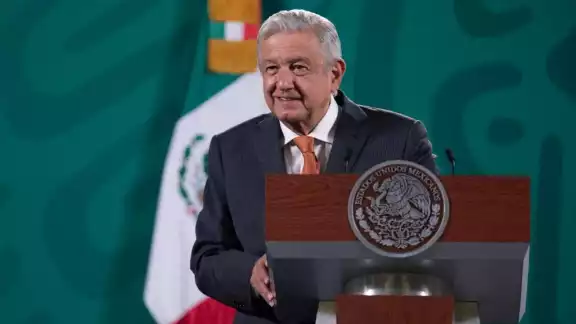 AMLO, durante su conferencia de prensa AMLO, durante su conferencia de prensa
