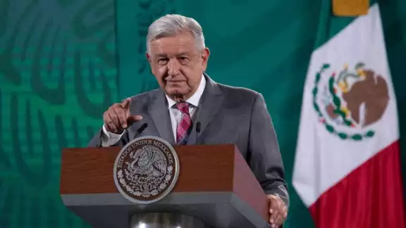 López Obrador, durante su conferencia de prensa López Obrador, durante su conferencia de prensa