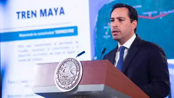 El gobernador Mauricio Vila participó en la mañanera desde Palacio Nacional este lunes