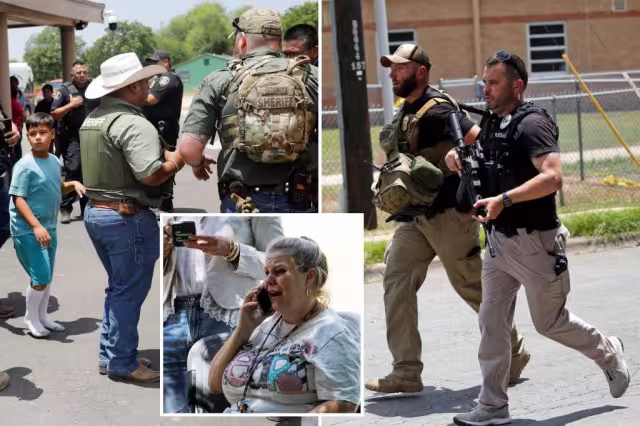 Los padres de familia llegaron a la escuela primaria en Texas tras el tiroteo donde murieron 15 personas
