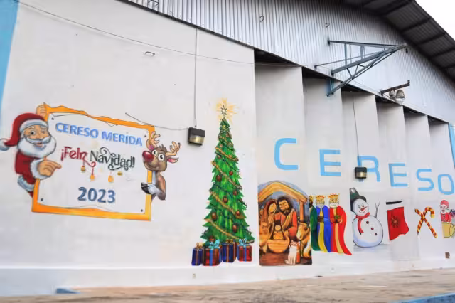 Así celebraron Navidad en el Cereso de Mérida
