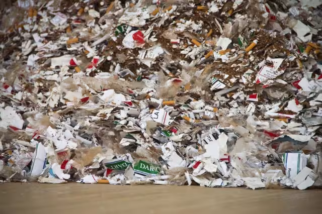 Los desperdicios fueron depositados en un relleno sanitario a través del apoyo de personal de la Industria Tabacalera.