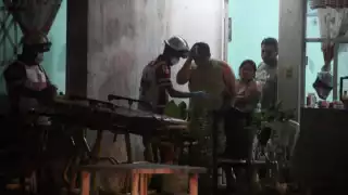 El hombre fue trasladado al hospital