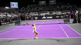 Una gran jornada se vivió en el Mérida Open WTA 250 la noche de este viernes