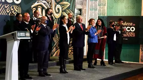 Inauguración de exposición 'La Grandeza de México', desde Museo Nacional de Antropología Inauguración de exposición 'La Grandeza de México', desde Museo Nacional de Antropología