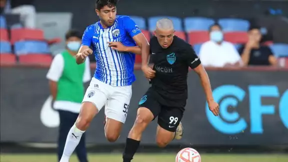 Triste derrota del Cancún FC ante Raya2 en su debut del Apertura 2022 de la Liga Expansión MX Triste derrota del Cancún FC ante Raya2 en su debut del Apertura 2022 de la Liga Expansión MX