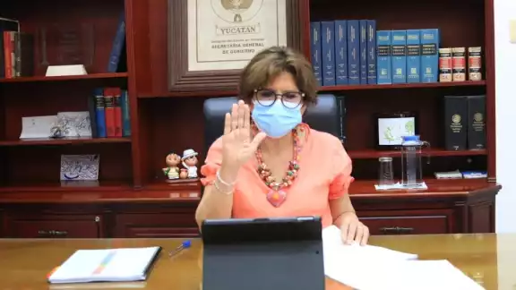 Durante la sesión virtual, la titular de la Secretaría de Gobernación y los repreesentantes de salud aprobaron esta iniciativa Durante la sesión virtual, la titular de la Secretaría de Gobernación y los repreesentantes de salud aprobaron esta iniciativa