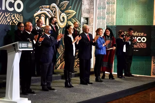 Inauguración de exposición 'La Grandeza de México', desde Museo Nacional de Antropología