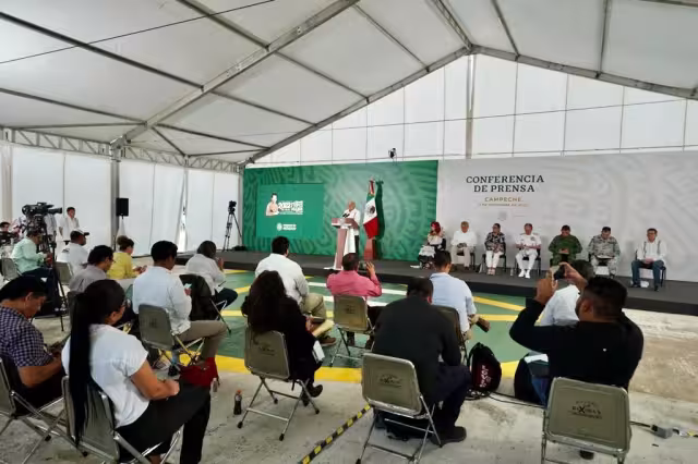 AMLO dio su conferencia matutina en Campeche