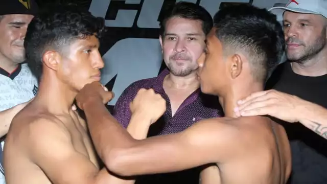 La ceremonia de pesaje fue avalada por Florentino López, referee internacional