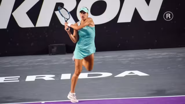 Magda Linette dio un gran espectáculo esta noche en Mérida