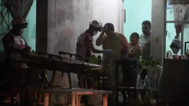 El hombre fue trasladado al hospital