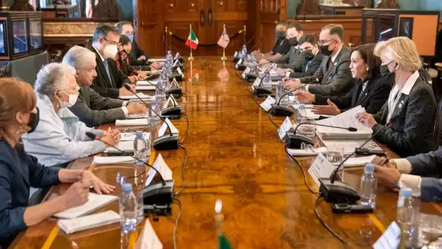 Kamala Harris destacó la reunión con el presidente de México Andrés Manuel López Obrador y la calificó como un éxito