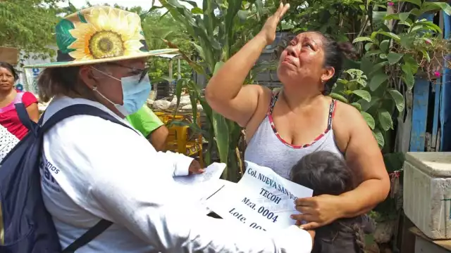 Más de 80 familias recibieron las escrituras de La Mielera, en el Sur de Mérida