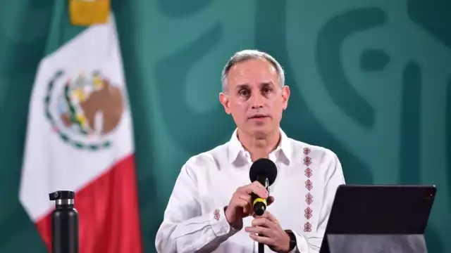 Hugo López-Gatell, durante una de las conferencias vespertinas
