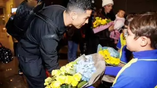 Cristiano Ronaldo llegó al Al Nassr este martes