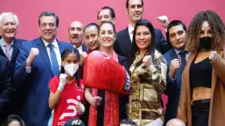 Desde algún tiempo ya se había anunciado la clase masiva de box en el Zócalo de la CDMX. Foto: Gobierno del CDMX