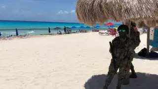 Brigadas de la Zofemat retiraron letreros, espectaculares, botes de basura, paneles o cualquier cosa que pueda ser un proyectil