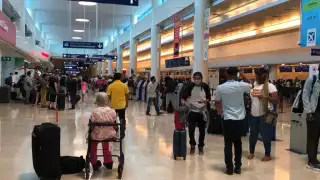 Algunas aerolíneas cancelaron los vuelos de llegada programados para este jueves al aeropuerto de Cancún