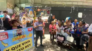 Con pancartas, habitantes de Chocholá se manifestaron en la CDMX