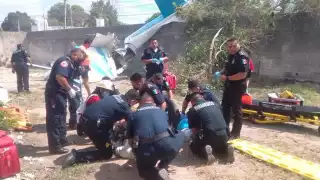 Dos personas resultaron heridas en el desplome de una avioneta en la colonia Nueva Sambulá de Mérida