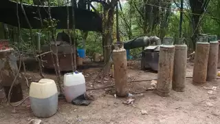 El laboratorio clandestino fue ubicado en el poblado de Corral Viejo, en el municipio de Culiacán, Sinaloa