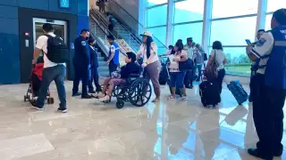 La abuelita resultó ilesa pese a la aparatosa caída