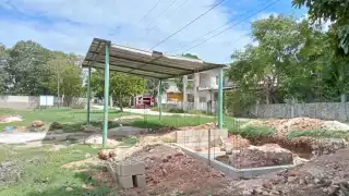 La obra avanzará en cuanto lleguen los insumos tanto en la cancha de Fut 7, como del campo de softball
