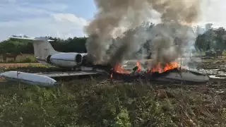 Algunos narcojets han sido incendiados por sus tripulantes para eliminar pruebas del traslado de droga en Quintana Roo